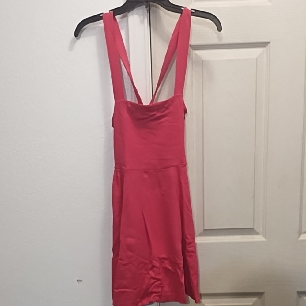 Zara Hot Pink  Plunge Sundress for Night Out